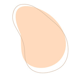 Beige neutral abstract modern shape