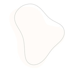 Beige neutral abstract modern shape