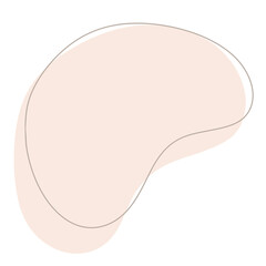 Beige neutral abstract modern shape