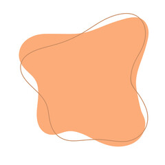Beige neutral abstract modern shape