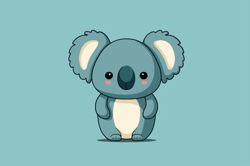 Cute Green Koala Bear