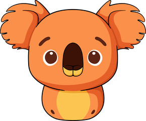 Cute Orange Koala Bear