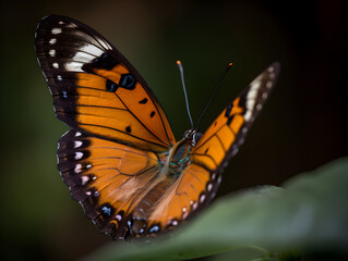 Fototapeta na wymiar colourful butterfly on a flower