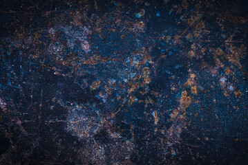 Texture of rusty metal. Metal background with corrosion and scratches. Gradient on metal texture