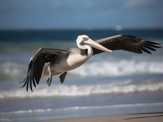pelicans on the beach