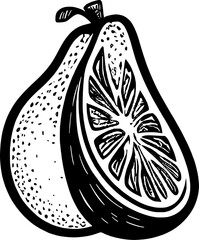 Summer Fruit Line Art