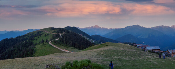 panorama of the mountains