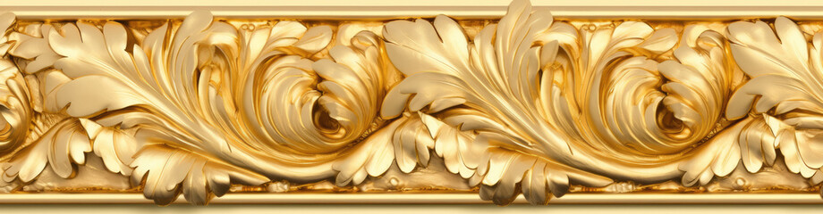 Golden metallic background texture. Generative Ai Illustration.