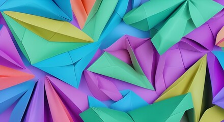 abstract background origami - generative ai