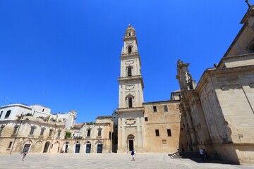 Fototapeta na wymiar Lecce Cathedral in Italy