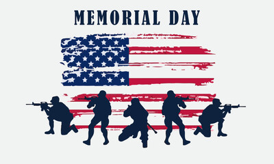 memorial day vector. remember and honor. suitable for card or poster