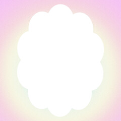 Pink And Yellow Gradient Flower Frame