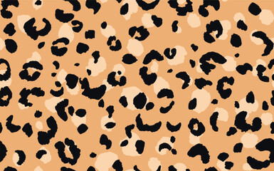 Abstract modern leopard seamless pattern. Animals trendy background. Color decorative vector stock illustration for print, card, postcard, fabric, textile. Modern ornament of stylized skin