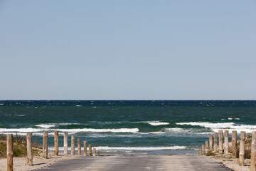 German Baltic Sea coast line at spring time