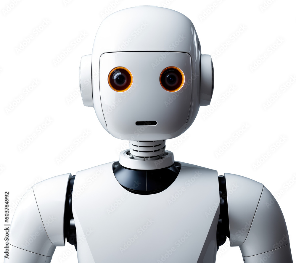 Poster cute ai chatbot, smart robot with advanced technology. application software for artificial intellige