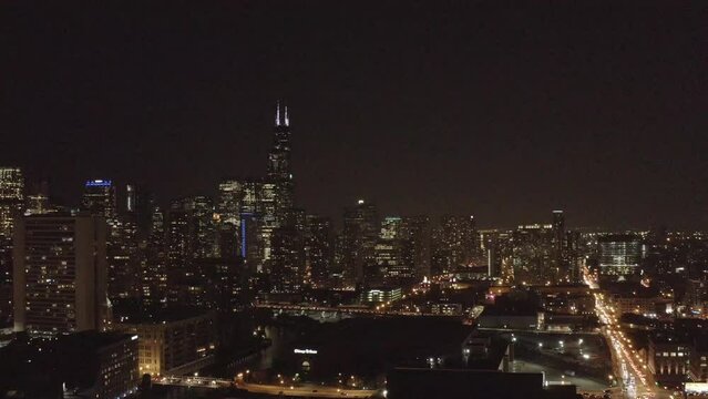 Drone shots of Chicago
