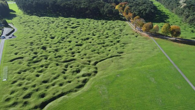 Video drone champs de bataille Vimy France europe