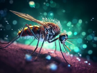 Mosquit created with Generative AI Technology, ai, generative