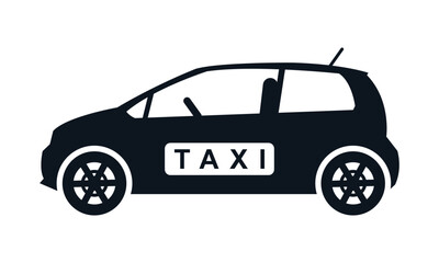 black taxi icon sign vector illustration
