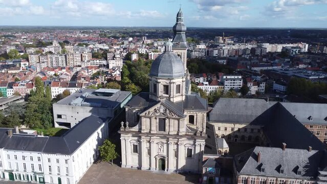 video drone Abbaye Saint-Pierre de Gand Belgique europe