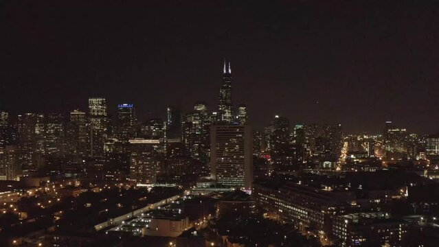 Drone shots of Chicago