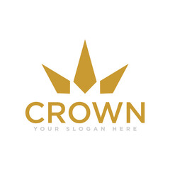 Crown Kingdom Logo Design Illustration