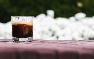 Glass glass with a drink