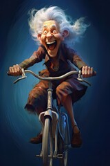 Crazy old woman - generative AI