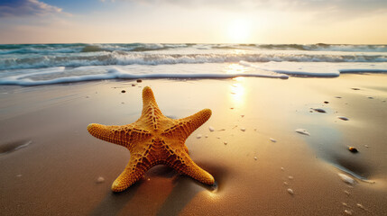 Obraz na płótnie Canvas Starfish on the beach