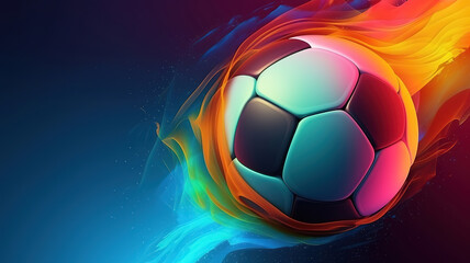 Football background, Bright color. Generative ai