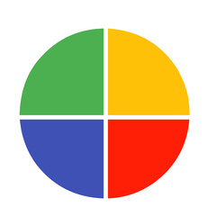 Fototapeta premium Color Pie chart