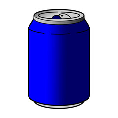soda can isolated white background 