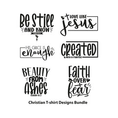 Christian T-shirt Designs Bundle