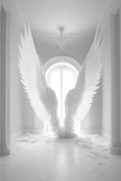  Angel Wings Digital Backgrounds, Maternity Backdrop Overlays