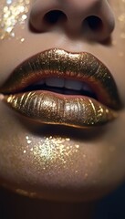 close up of a face with makeup