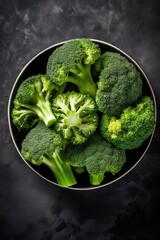 fresh Broccolis on the Salad bowl