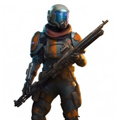 A modern android soldier