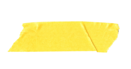 yellow sticker paper tape washi tape high quality isolated