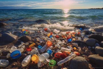 Marine litter, a big pollution problem in the ocean
