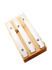 metal comb for grooming horse isolated