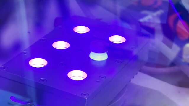 Modern scientific photochemical reaction under UV light. Advance light induced chemical reaction in multiple channels. Multiple luminescent reactions for drug development. 
