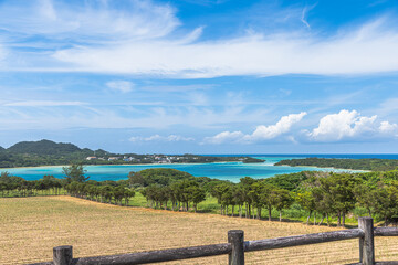 沖縄県・石垣島　展望台から望む川平湾