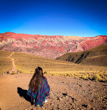 woman in desert
