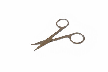 Scissors on a white background. Nail scissors