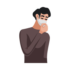 Pollution Male Mask Composition