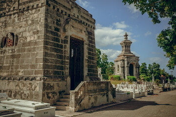 Obraz premium The Christopher Columbus cemetery in the city of Havana in Cuba