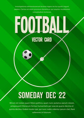 Football, soccer vector template