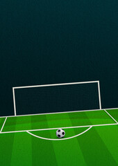 Penalty kick template flyer © Richard Laschon