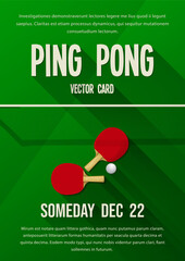 Ping Pong vector template