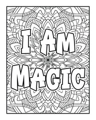 An Inspirational word Coloring page for Positive Thinking and Self-Motivation. Coloring page, Inspirational words, Positive thinking, Self-motivation, Mindfulness, Creativity, Personal, growth, Mental